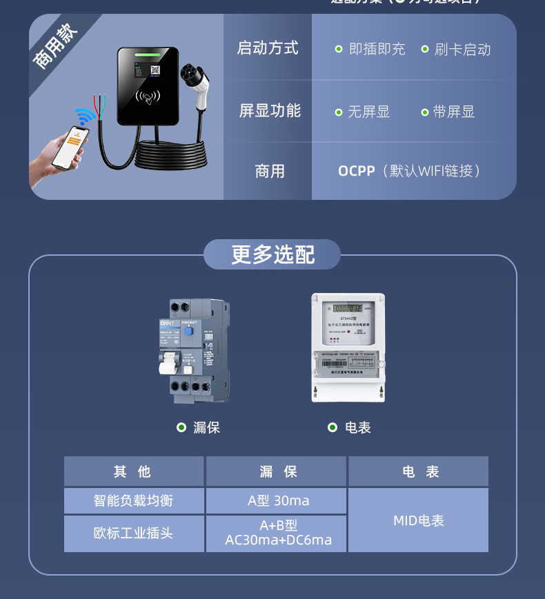 Cross-Border Supply of New Energy Charging Guns, Electric Vehicle Charging Stations, National Standard Gbt Ac Charger, European Standard Type2