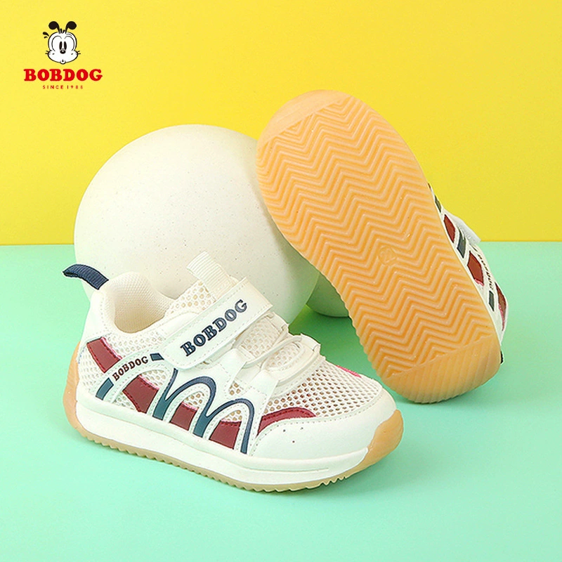 Babs Детская обувь Женская детская спортивная обувь Весенняя осень сетчатая поверхность дышащая детская обувь 1-3 года 5 сетка обувь