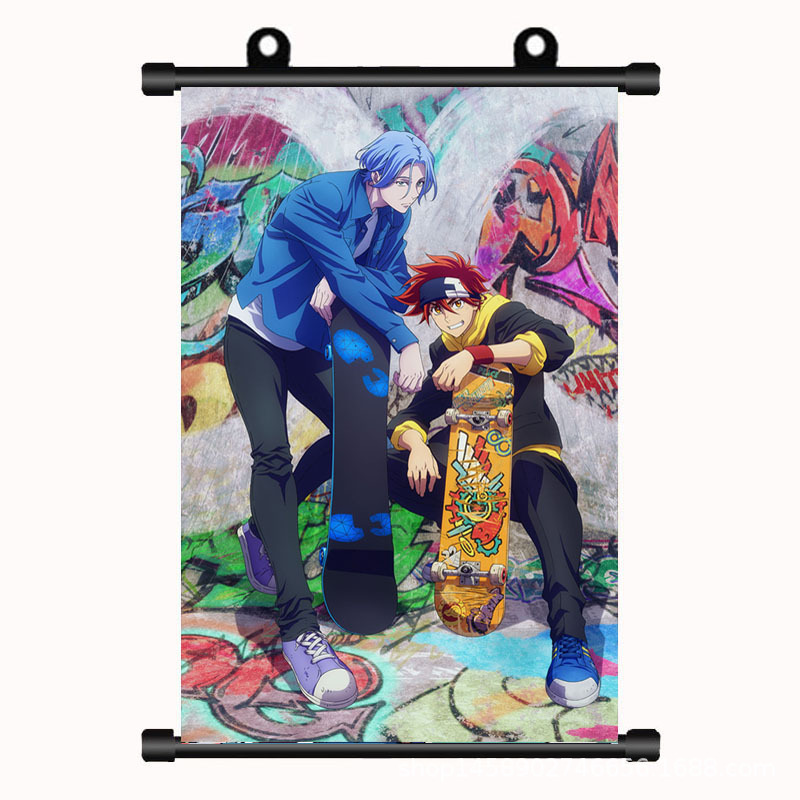 批发 跨境货源热销无限滑板SK8 高清卷轴动漫挂画海报 来图定制|ms