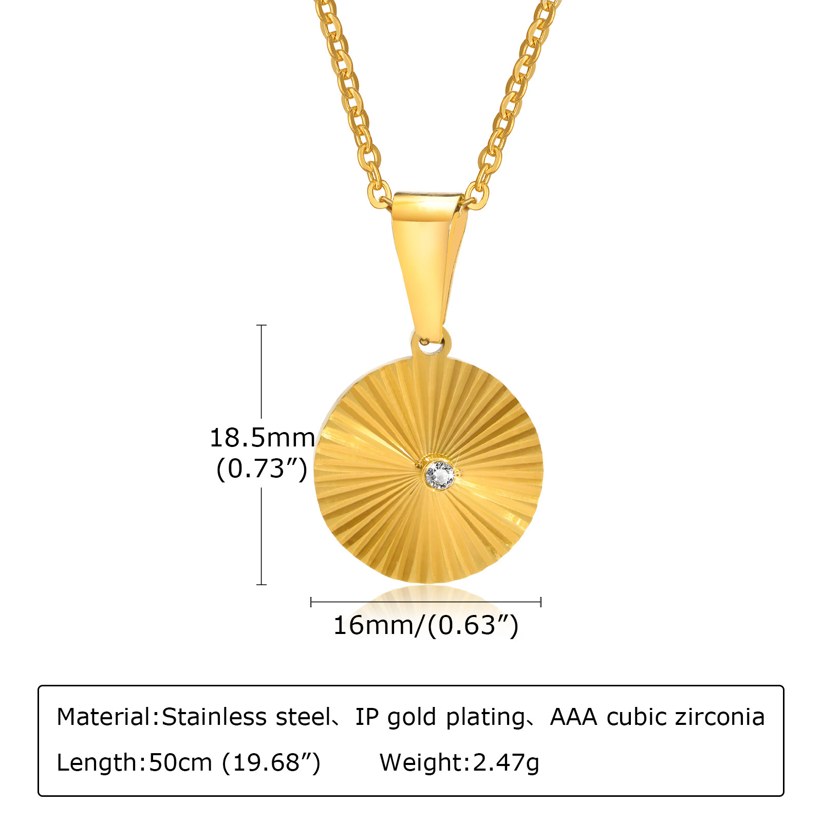 Simple Style Star Stainless Steel Plating Pendant Necklace 1 Piece