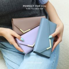 2025新款超纤钱包女时尚大容量耐磨钱包韩系钱夹womenwallet