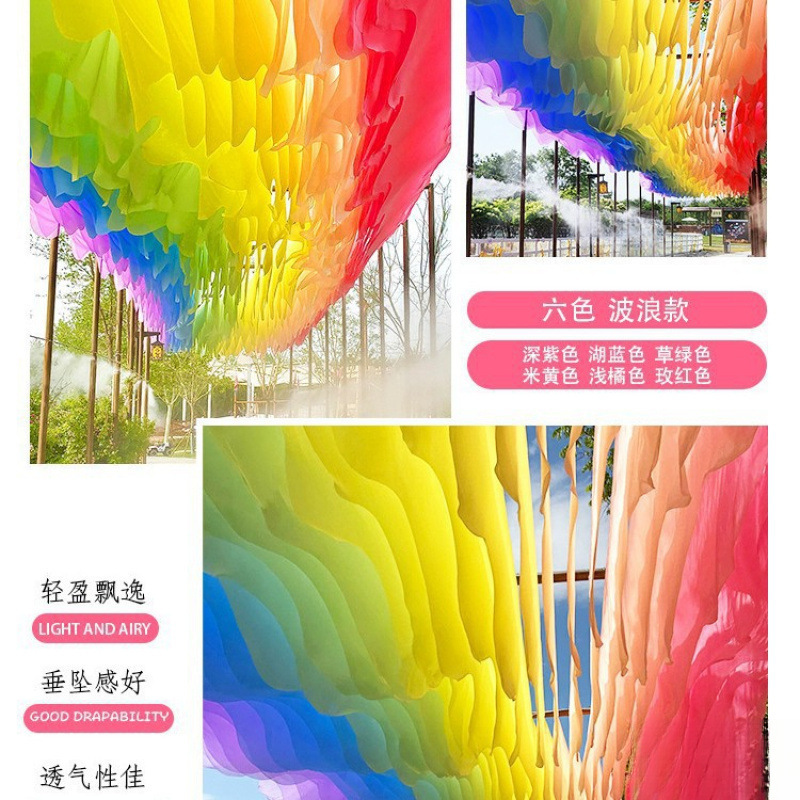 Red cortina de techo neumático cortina de techo restaurante decoración residencial hotel escénico al aire libre cortina de techo al por mayor