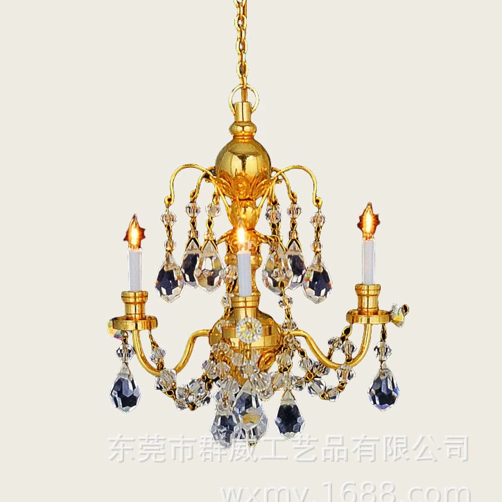 Мини-симулятор миниатюрных люстр кукольный домик аксессуары могут быть освещены