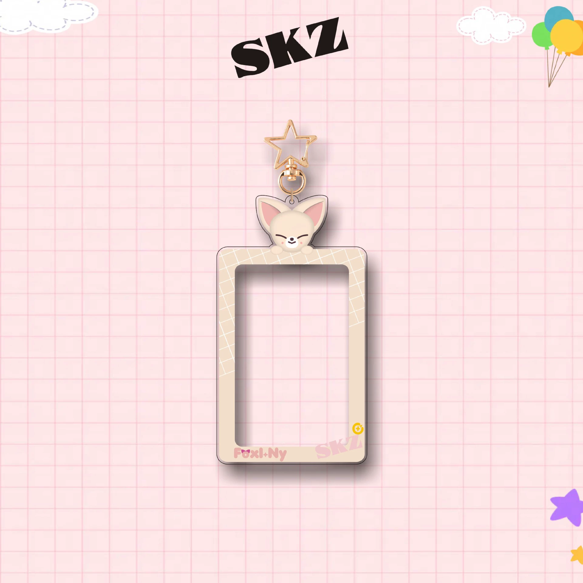Ключодержатель acrylic StrayKids серии SKZOO, фото-рамка, набор маленьких карточек, звезда вокруг звезды