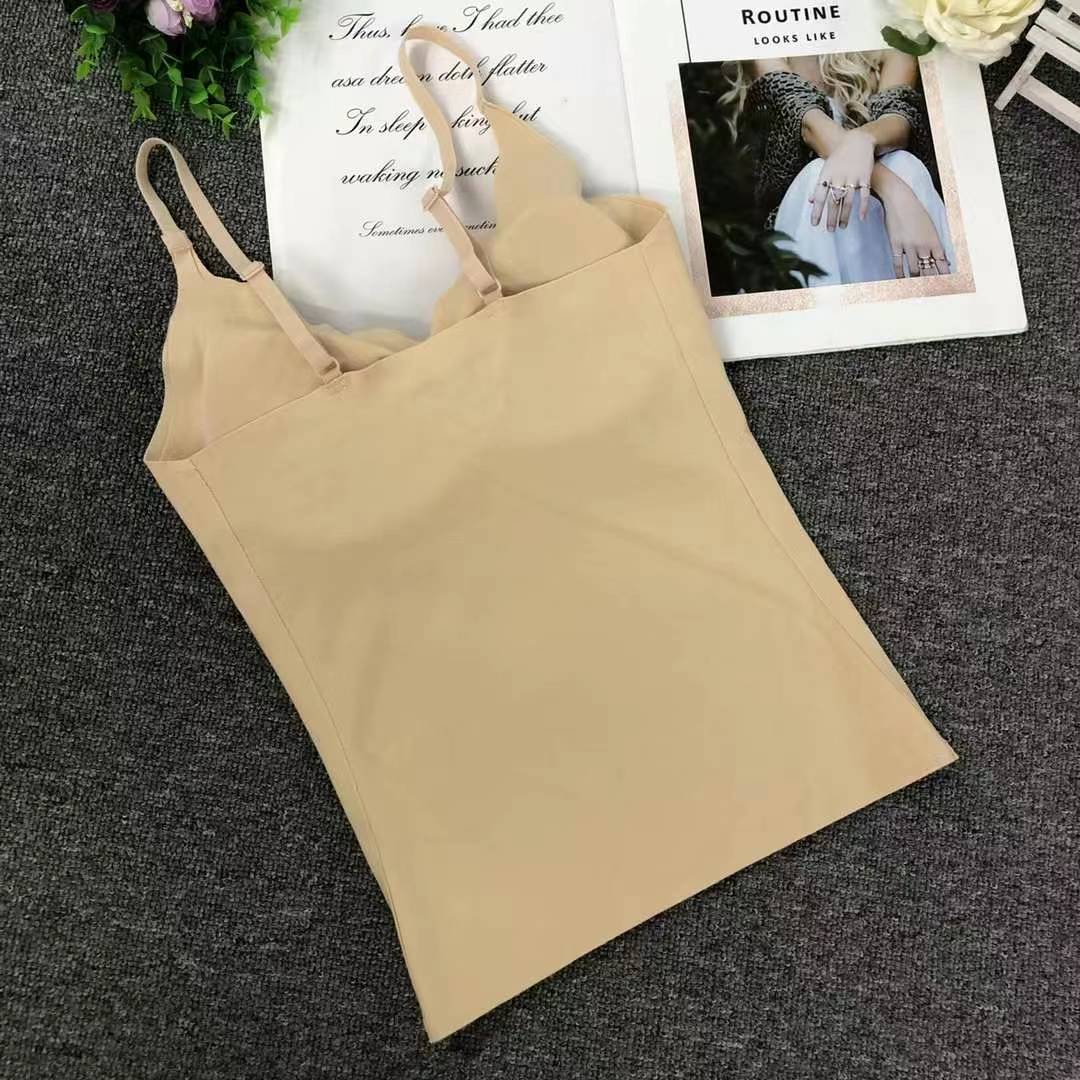 Nuevo tipo de chaleco adhesivo de cinturón, cálido y cómodo, no hinchado con almohadilla de pecho sin marcas, chaqueta interior al por mayor