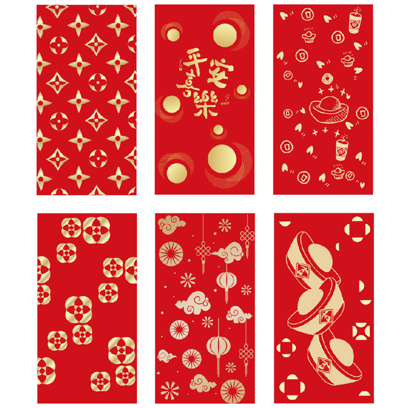 2024 Dragon New Year Red Envelope Bag Wholesale Wedding Supplies Simple and Elegant Thousand Yuan Red Packet Creative Personality Good Luck