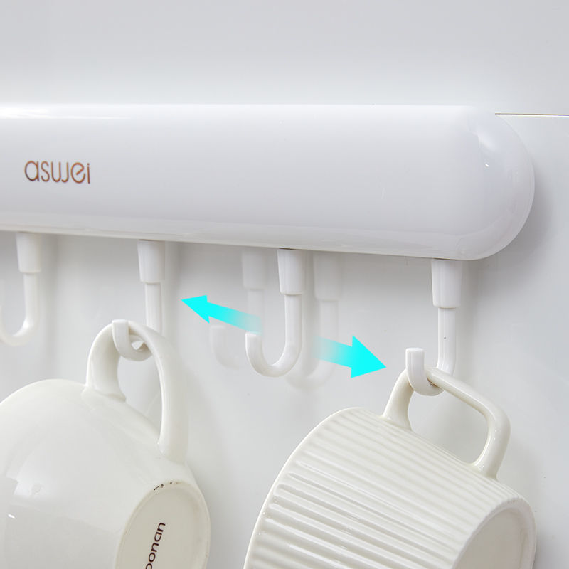 Bathroom Hooks without Drilling Strong Adhesive Hooks for Towels and Clothes, Wall-mounted Clothes Rack, Wall Hangings, Toilet Bathroom Wall