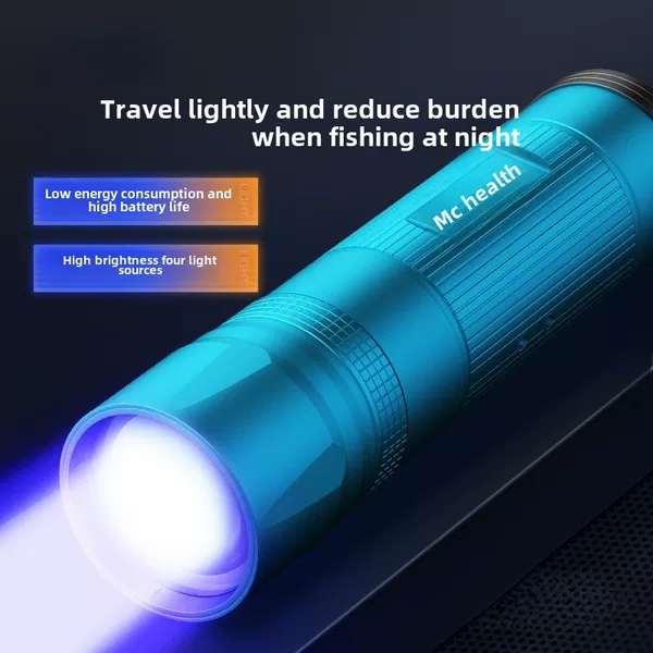 Jiayu Ni Brand Laser Night Fishing Light for Fishing High-Power Wild Fishing Blue Light Purple Light Luminous Cannon