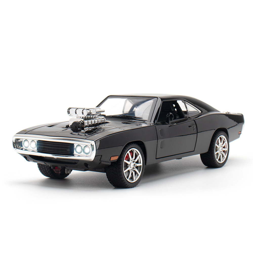 (Boxed)Simulated1:24 Dodge Charger Alloy Car Model Ornaments Collection Auck Dery