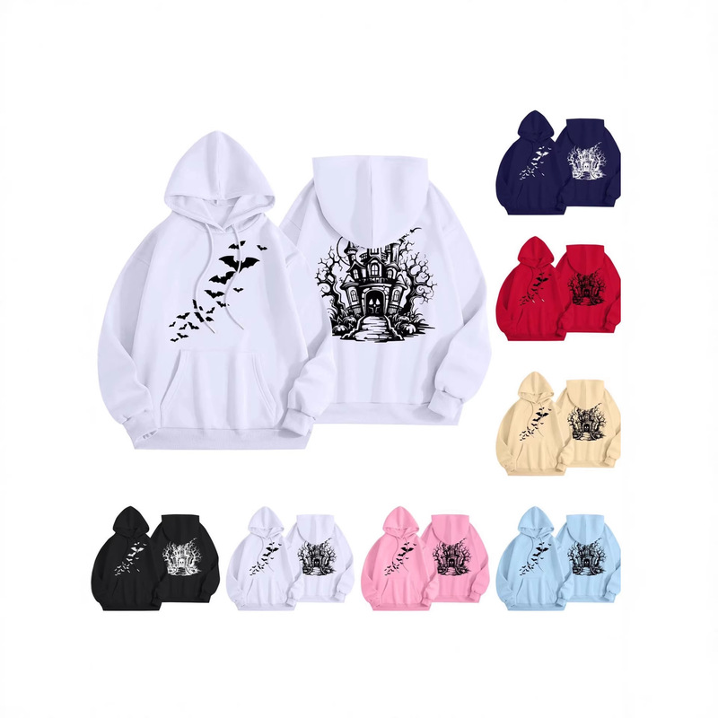 European and American Bestsellers on Amazon Independent Sites: Halloween Personalized Printed Fashion Sweatshirt, Loose Plus-Size Women's Clothing, Loose Fit