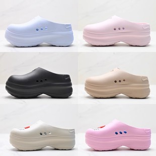 Putian Ad Clover Height-Increasing Thick-Soled Closed-Toe Mules Chef Shoes Outdoor Non-Slip Women's Sandals Mules