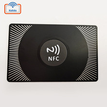 卡立达制作NFC不锈钢金属卡  镂空金属会员卡