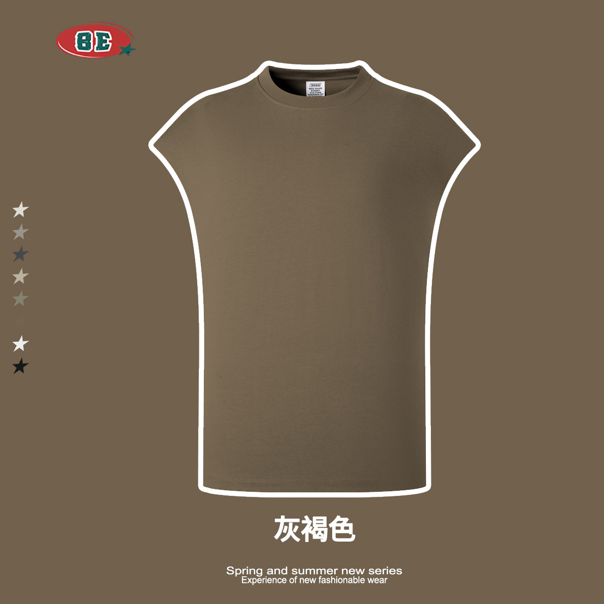 Camiseta sin Mangas Deportiva para Hombre de Algodón Holgada para Deporte y Ocio image 12