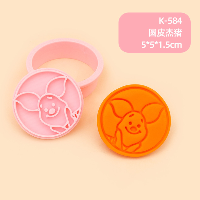 Molde para Galletas de Winnie the Pooh, Molde para Hornear de Fondant con Diseño 3D de Dibujos Animados, Molde para Decoración de Pasteles para Hacer en Casa