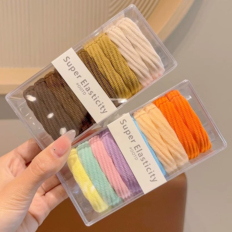 Niños coloridos anillo de cabello grande 2024 nueva chica atado cabello de cola de caballo alta bolas de cabello adornamiento de banda elástica alta