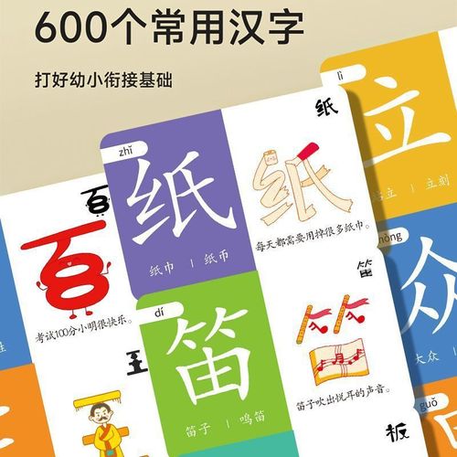 Children's pictographic literacy flash card 36-year-old baby early education enlightenment recognition card Chinese character memory card early education card