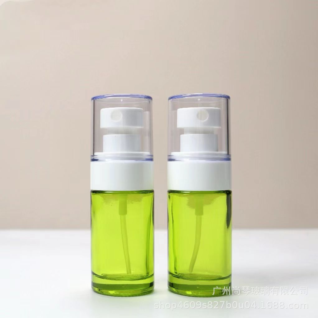 En stock suministro de botella de vidrio 20ml eliminación de olor corporal líquido loción botella de spray botella de loción ambientador portátil spray