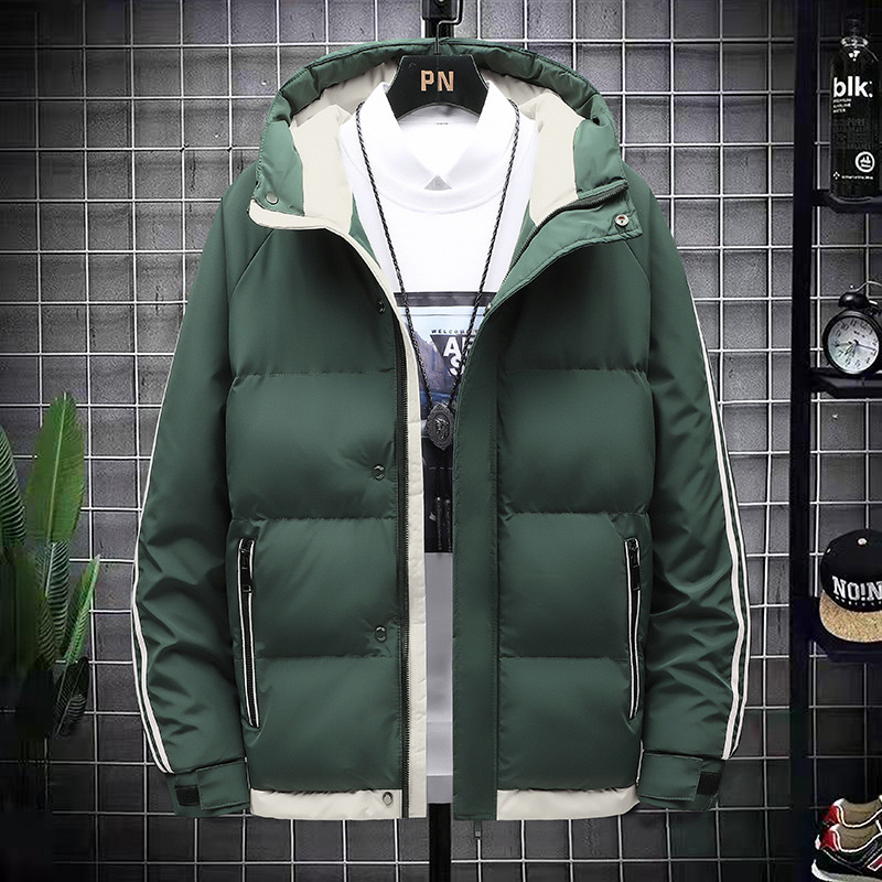 Cotton Jacket for Men's 2023 Winter New Coat, Thickened Cotton Jacket, Down Jacket, Men's Hooded Insulation_voghion.com