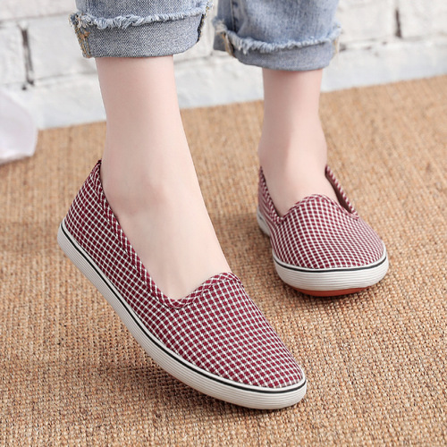 Spring new old people's cloth shoes, women's tendon sole shoes, middle-aged and elderly mother's shoes, old Beijing canvas shoes, non-slip soft soles