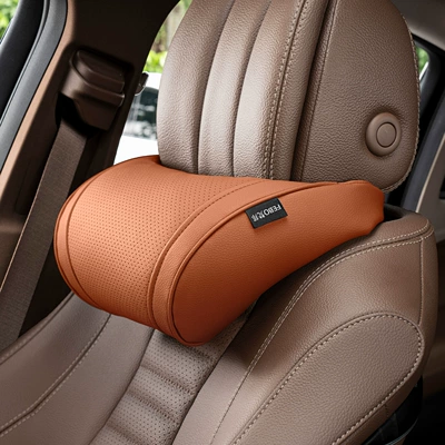 Car Headrest Suitable for: Headrest - little-k-lychee-pattern-love-horse-orange-neck-pillow-1-piece
