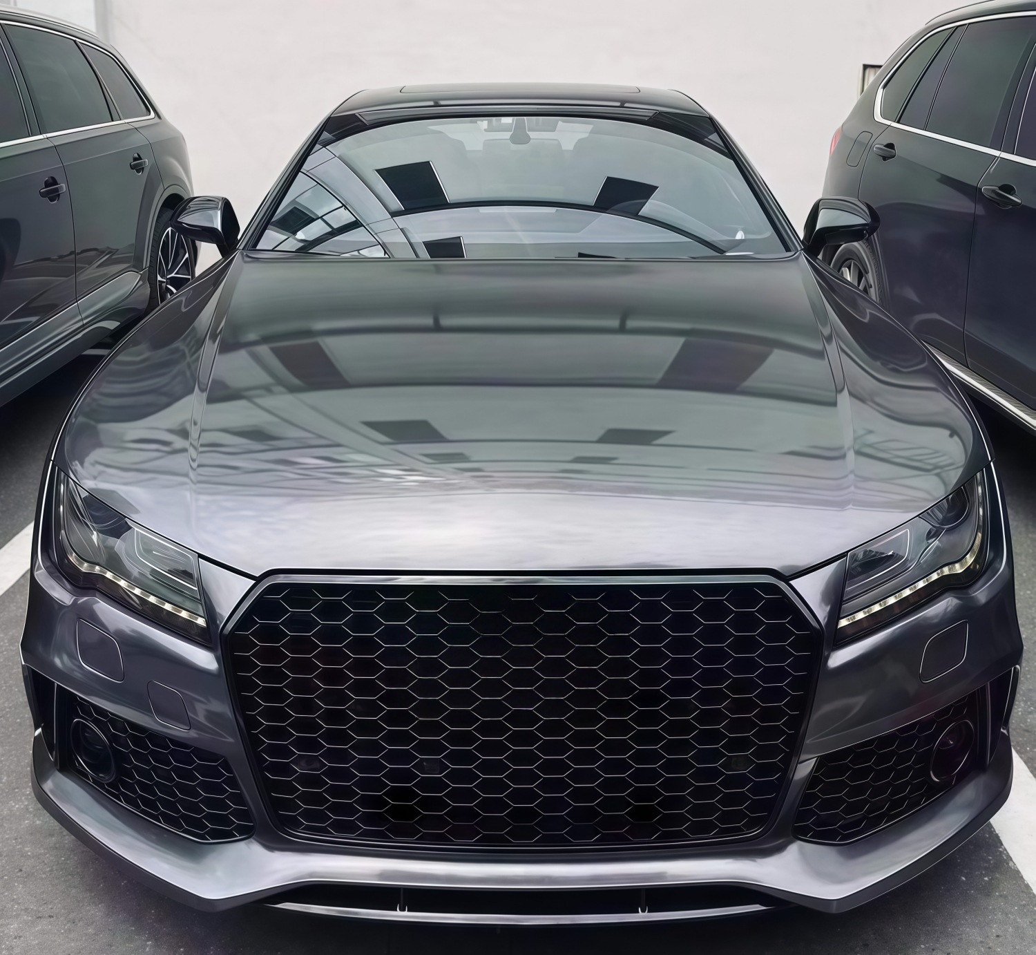 Suitable for Audi 09-15 A7S7 Modification and Upgrade to Rs7 Large Body Kit, Dedicated Modification for S7/Rs7 Front Bumper and Front Face