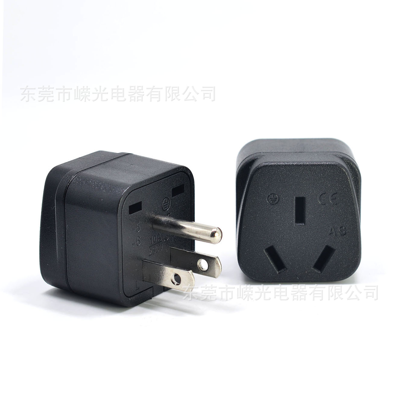 澳洲转美国插头AS-5澳规转美规加拿大日本转换头中国转美国插座