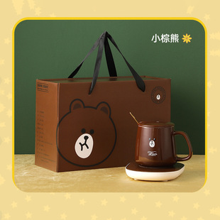 Intelligent 55 degree heating coasters automatic constant temperature warm cup water cup warm coasters fast heating milk artifact lodging