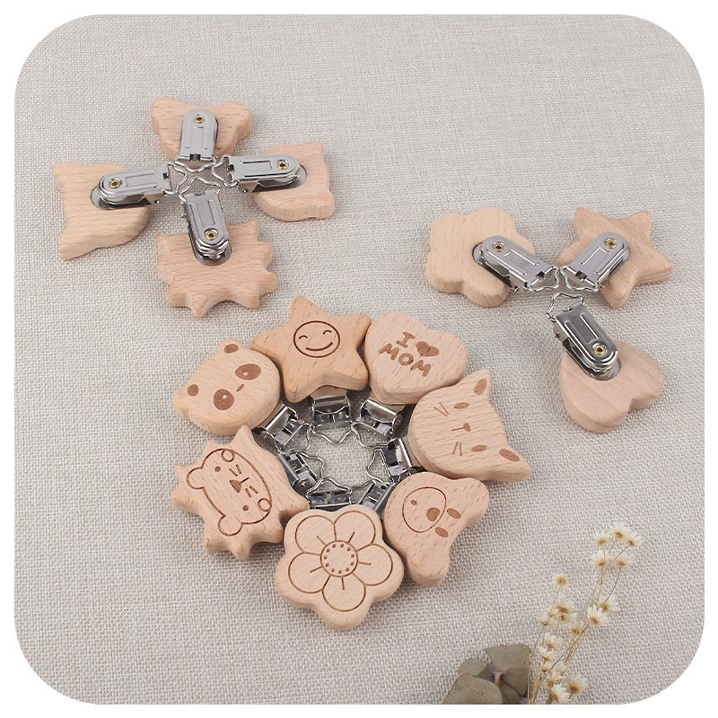 Cartoon protective pacifier for baby for new born with animals, handmade