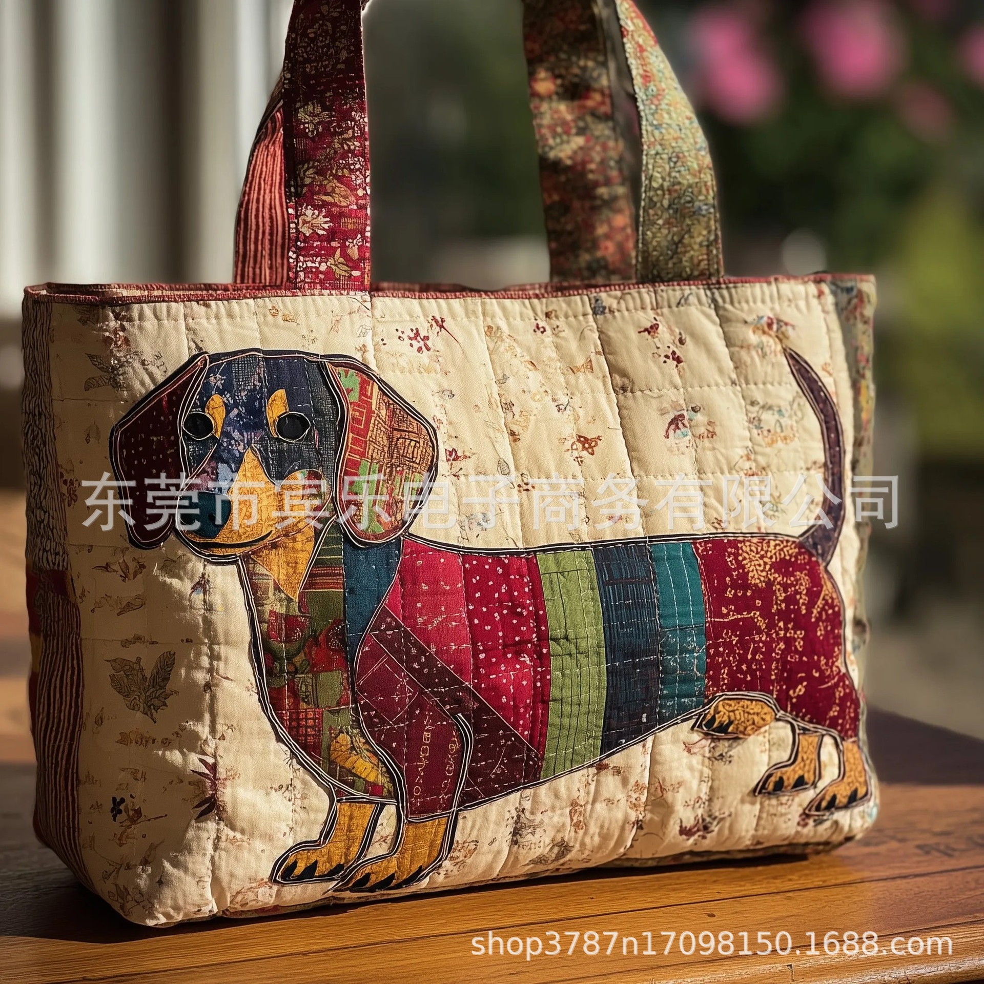 跨境新品TEMU亚马逊女士潮流时尚印花手提包单肩包600D牛津布