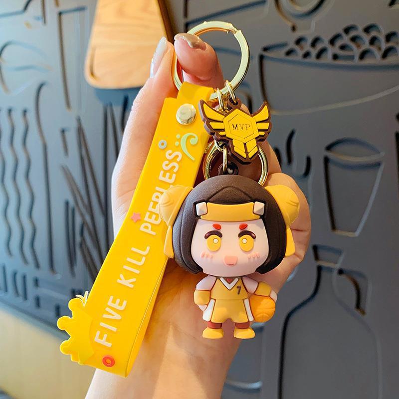 Creativo rey gloria colgante de llaves de dibujos animados Angela Joe bolsos colgantes de llaves de automóviles pequeños regalos