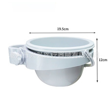 ABS塑料桶圈推车垃圾桶固定桶清洗盆污物桶带盖洗脸盆收纳静音