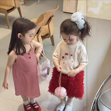 女童套装26春夏新款儿童牛仔外套女宝宝洋气时髦吊带裙子韩系穿搭