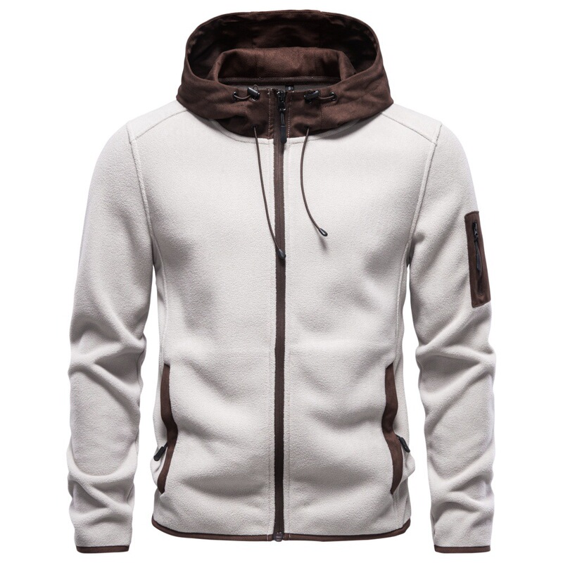 2026 Autumn/Winter Suede Patchwork Fleece Thickened Sweatshirt for Men, Cross-Border Foreign Trade European and American Men's Sweatshirt Jacket 2026 Autumn/Winter Suede Patchwork Fleece Thickened Sweatshirt for Men, Cross-Border Foreign Trade European and American Men's Sweatshirt Jacket