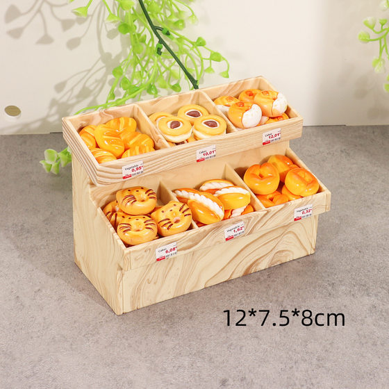 Miniature Bread Simulation Food Play Dessert Model Bakery Ornaments Mini Play House Toy Doll House Scene