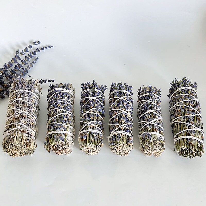【芳香疗法】新疆5A薰衣草杖天然植物熏香棒室内净化圣物可代发|undefined