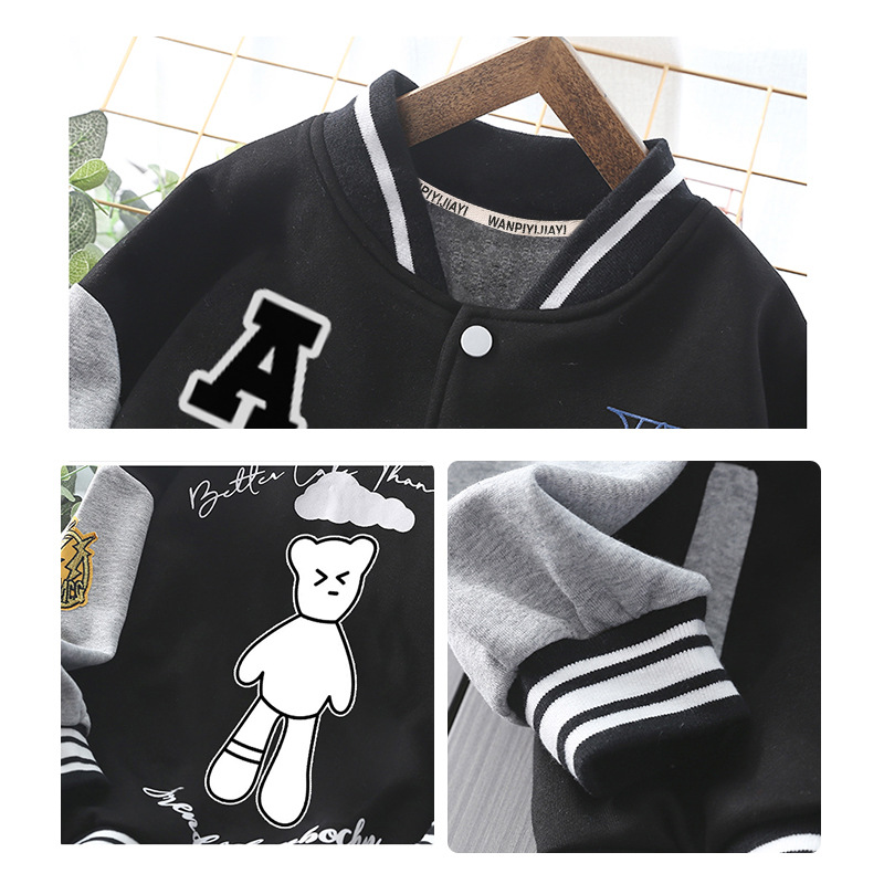 Uniforme de béisbol de camuflaje masculino modelo primavera y otoño 2025 nueva chaqueta elegante de moda para niños de tamaño medio a grande image 5