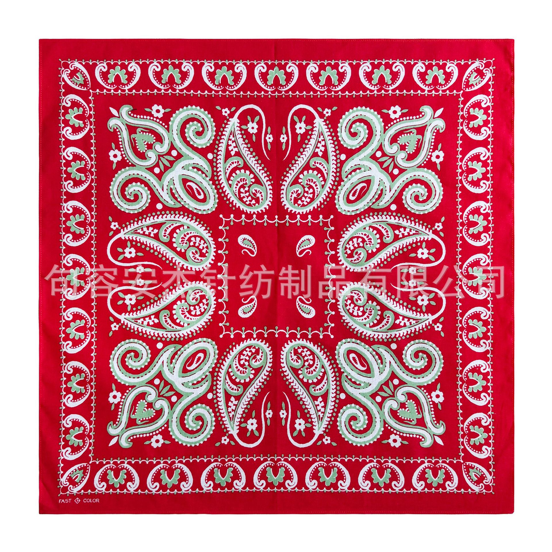 Pure cotton paisley square scarf, American retro vintage western cowboy headscarf, street dance square scarf, neck scarf