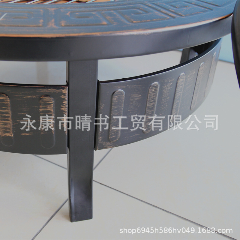 Mesa de barbacoa multifuncional de 32 pulgadas horno de barbacoa al aire libre horno de carbón patio horno de carbón casero parrilla de barbacoa