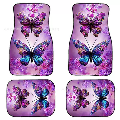 Avtomobil döşəmə paspasları – American car foot mat carpet - rz-butterfly-3-33-44cm-two-pieces