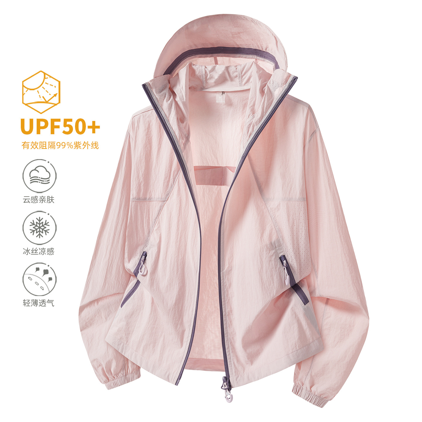 New Style Ice Silk Sun Protection Clothing for Women, Lightweight Quick-Drying Skin Clothing, Summer Anti-Uv Jacket, Ice-Feel Fishing Clothing for Men
