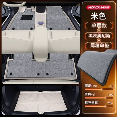 Car Interior Accessories Modification | Modelə uyğun ayaqaltı - no-specifications-package-model-beige-tpe-black-and-gray-menis-trunk-single-pad