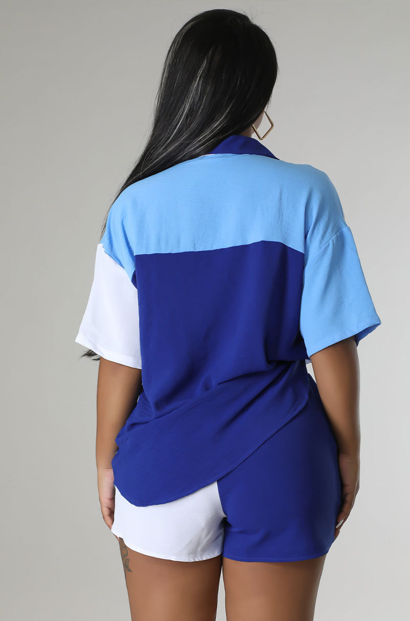 Short Sleeve Suit Casual Summer Women Shorts