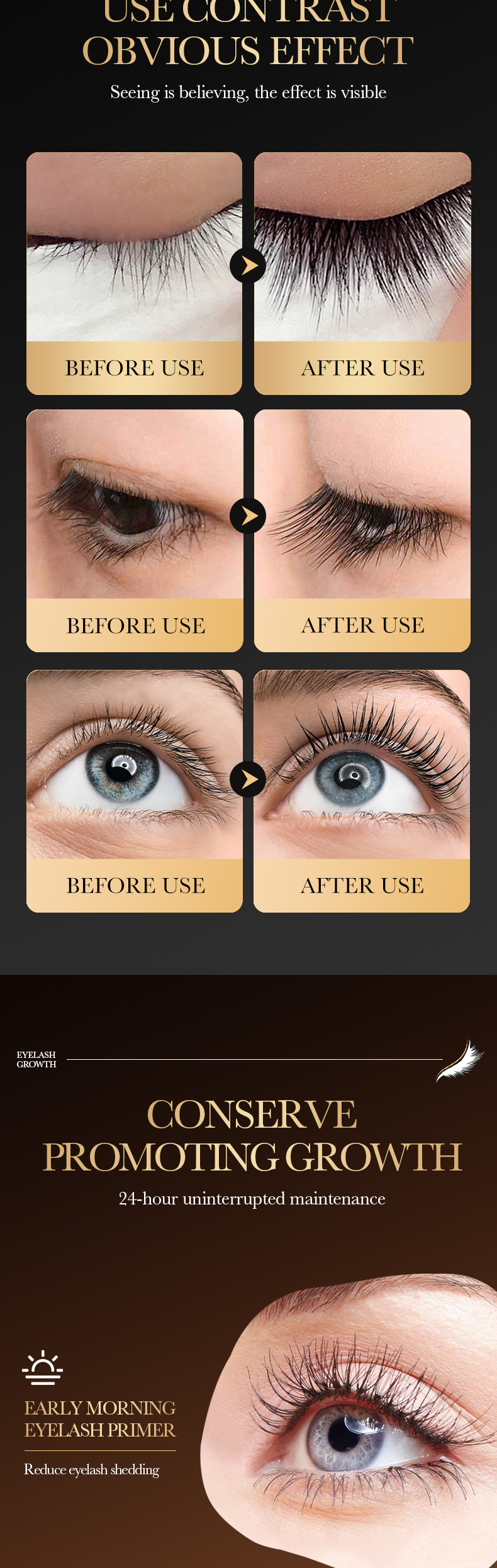 SADOER Full castor oil eye dense student female eyelash solution lash_voghion.com