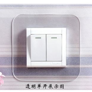 Anti-Fouling, No Damage, No-Wash Acrylic Transparent Socket Sticker, Switch Sticker, Decorative Simple Protective Cover, Now Switch Cover Wall