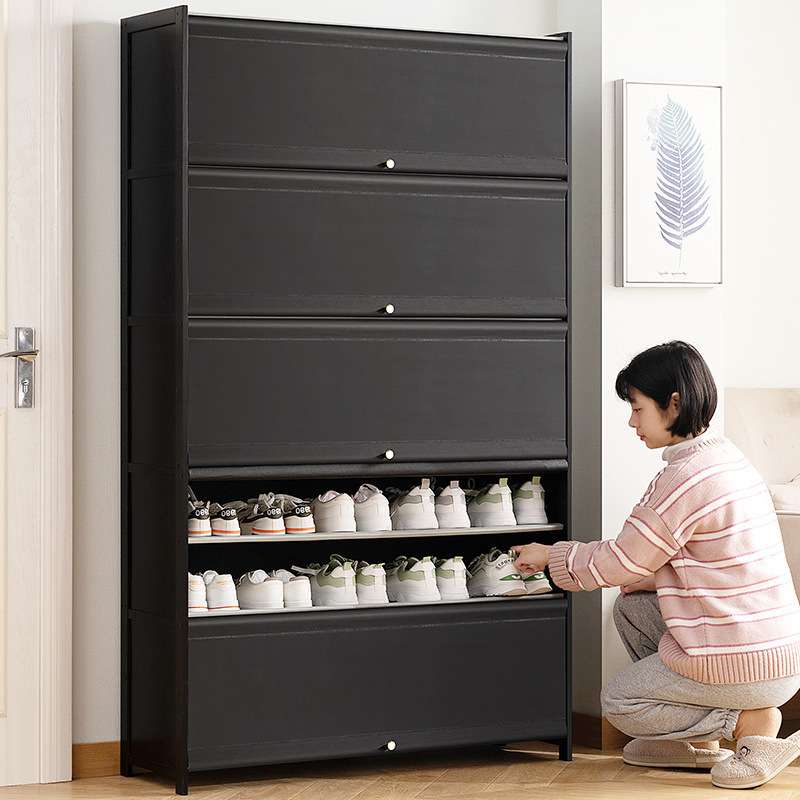 靴キャビネットホーム玄関靴ラック多層収納屋内玄関大容量玄関シンプルな新しいスタイル2025爆発|undefined