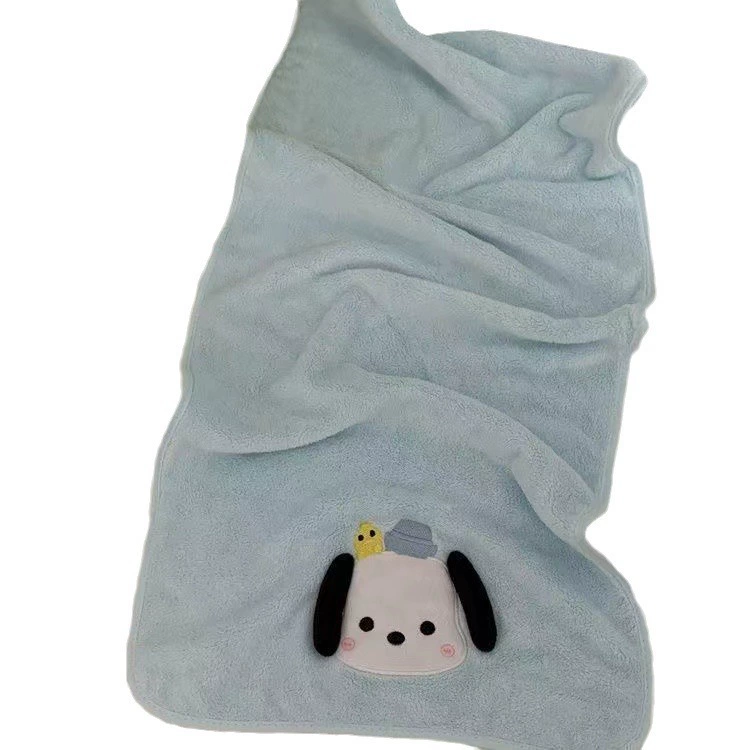 Коралловое флисовое полотенце для лица 35×75 см, быстрое высыхание, увеличенная плотность, высокая влагопоглощаемость