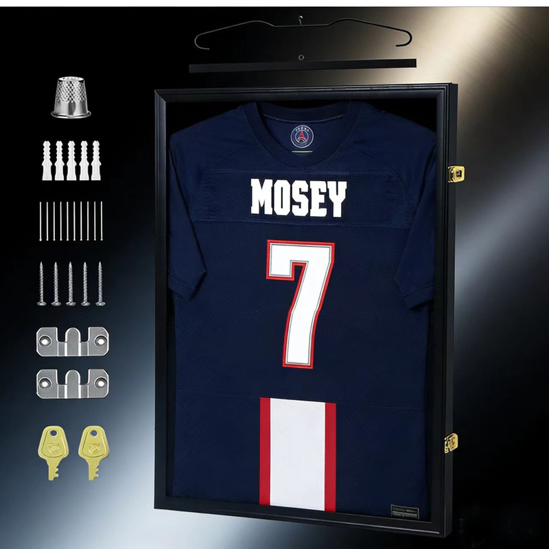 Cross-Border Wooden 60X80Cm World Cup Football Jersey Frame Basketball Baseball T-Shirt Display Collection Frame Cross-Border Wooden 60X80Cm World Cup Football Jersey Frame Basketball Baseball T-Shirt Display Collection Frame