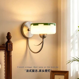 卧室床头花朵中式壁灯工业走廊过道灯创意客厅背景墙楼梯阳台壁灯