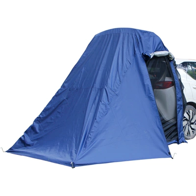 Rear Tent Waterproof Extension Outdoor Car Side Outdoor Camping Side Tent Car Side Automatic Car Quick Opening (Avtomobil dam çadırları) - blue-with-silver-coating-double