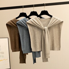 ハイエンドのニットの小さいショールの女性の秋の新型の外は事務室のエアコンの頚椎のマフラーを掛けます。